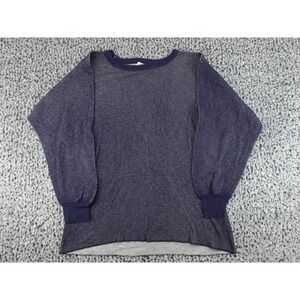 Morgan Mills Thermal Shirt Mens XL Navy Blue Waffle Knit Performance Wear